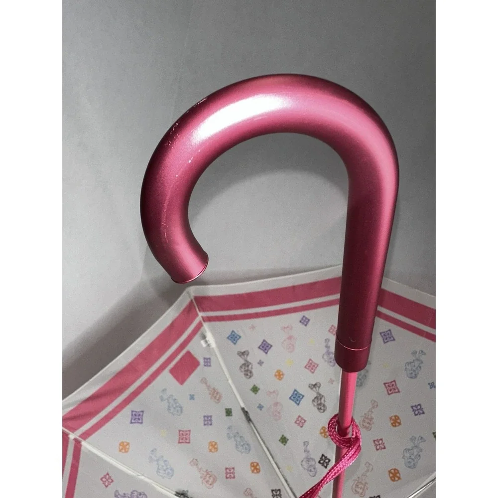 2004 Bratz Kids‎ Umbrella Pink Handle White with Character Prints Fun Design